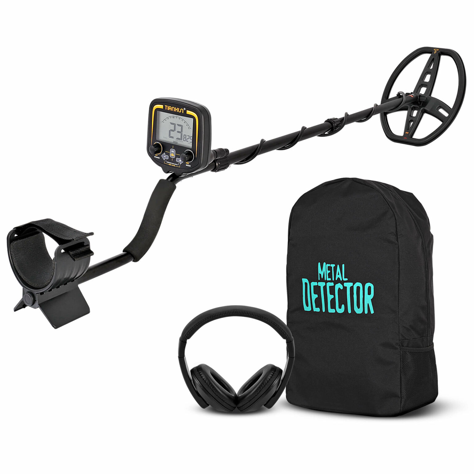 DeTek Advanced 8FT High Sensitivity Metal Detector With Headphone and Carry Bag Gear Tekk