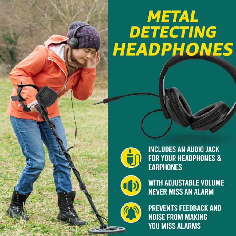 DeTek Advanced 8FT High Sensitivity Metal Detector With Headphone and Carry Bag Gear Tekk