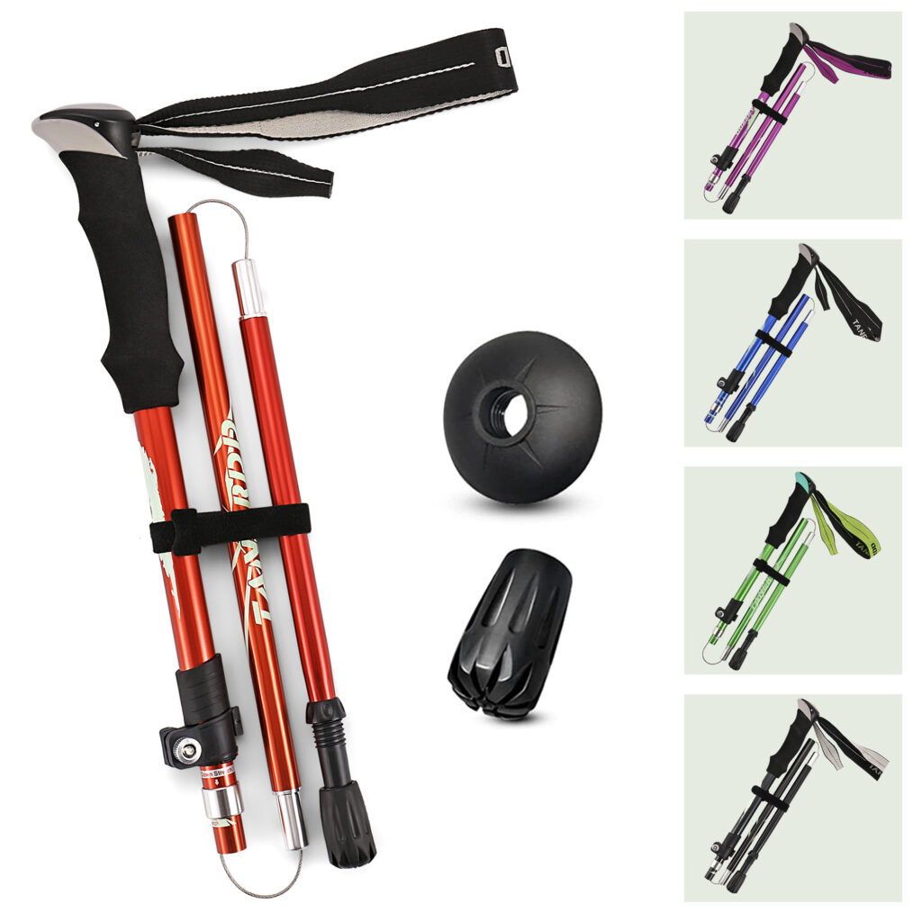 TrekBud Adjustable Trekking Pole, Hiking Stick Gear Tekk
