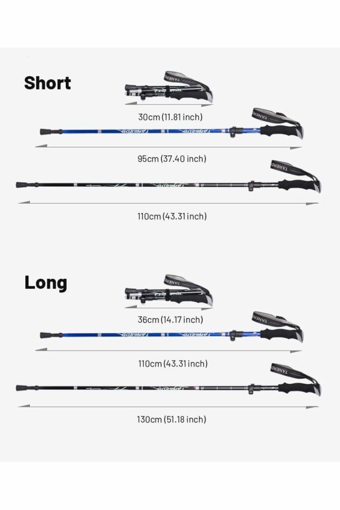 TrekBud Adjustable Trekking Pole, Hiking Stick Gear Tekk