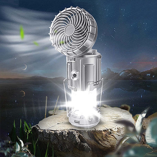 Solar Fan Light & Rechargeable Emergency Camping Light – Survival Gears  Depot