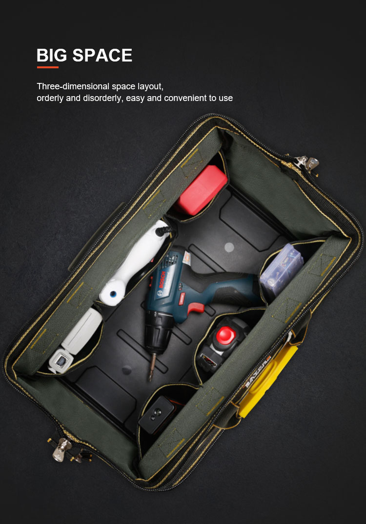 Tas Perkakas Toolkit Toll box, Tool Bag Storage Tahan air dengan Strip  Reflektif Waterproof