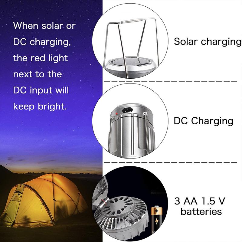 Solar Camping Lantern - LED Powered - Sirius Survival