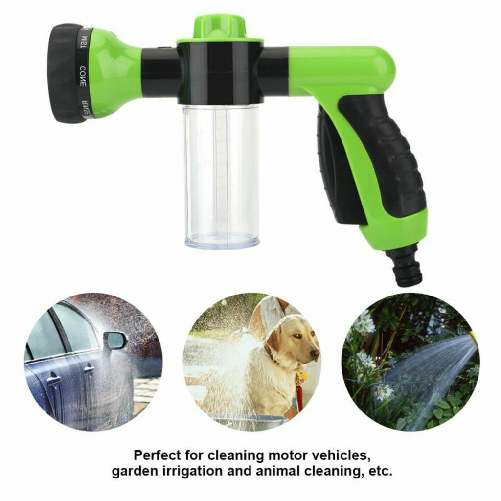 Garden Hose Foam Cannon, Adjustable Than Dial Foam Gun, Motorcycle Car Wash  Soap Spray Foaming Agent Green - Temu United Arab Emirates