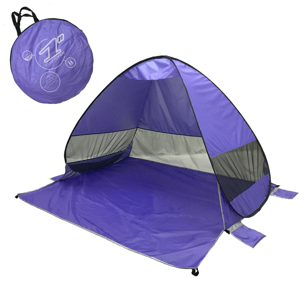 Pop up outlet half tent