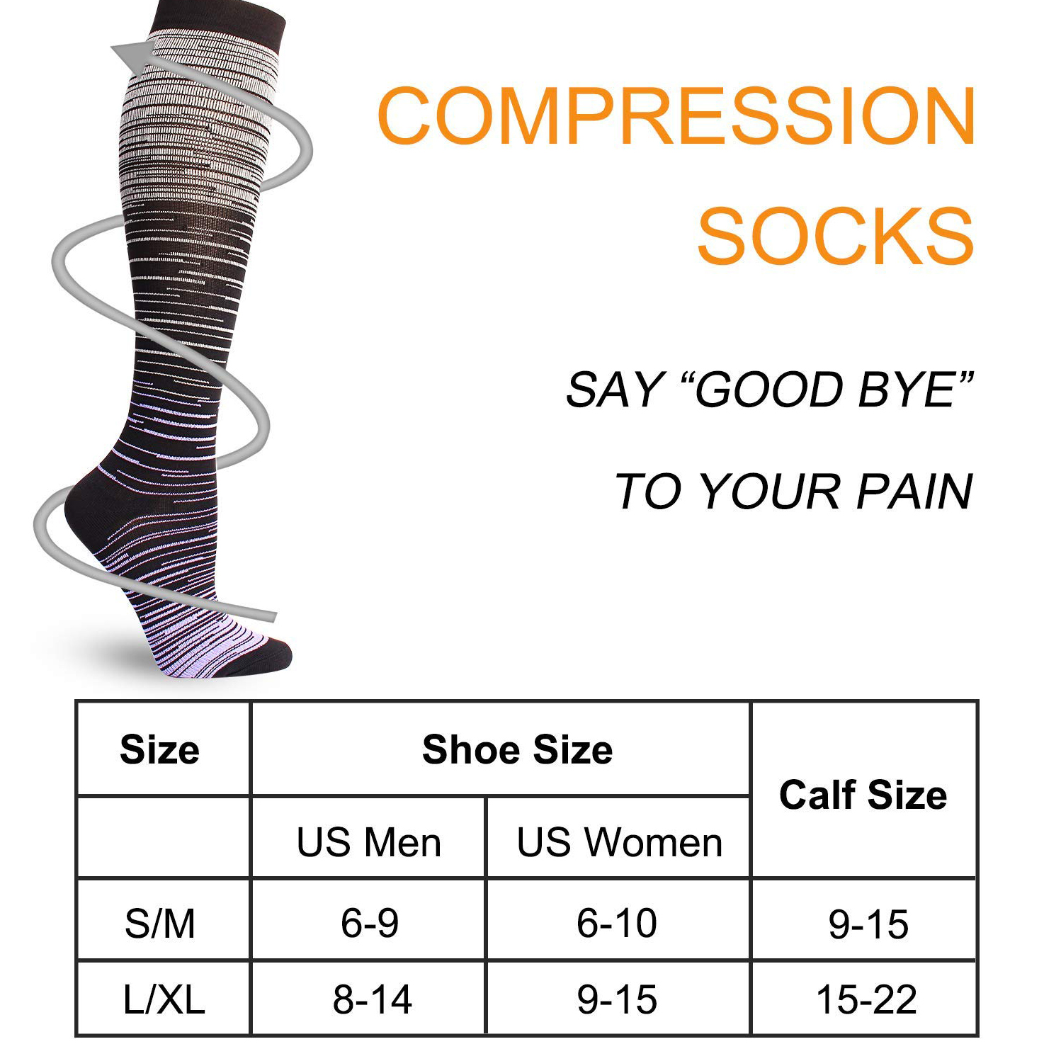 OrdaRp Medical Graduated Compression Socks For Women And Men