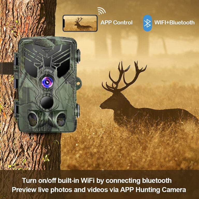 AltLoop WiFi 24MP 1296P Trail Camera with No Glow Night Vision Motion