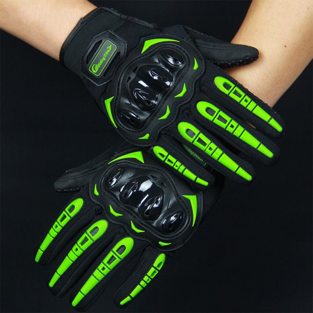 Green motorcycle hot sale gloves