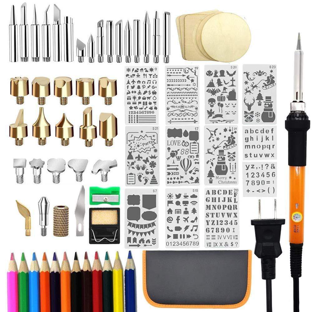 OmePens 82 PCS Wood Burning Kit with Temperature Control and