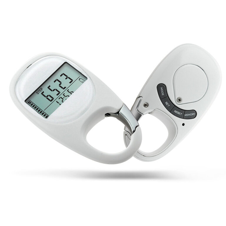 TekiCount 3D Walking Step Counter with Carabiner Clip On Pedometer