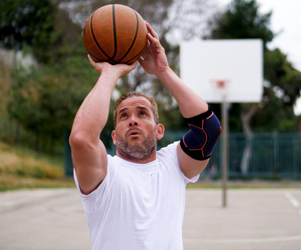 AlphaBuff for Pain, Athletics, Support and Lifting Elbow Brace Gear Tekk