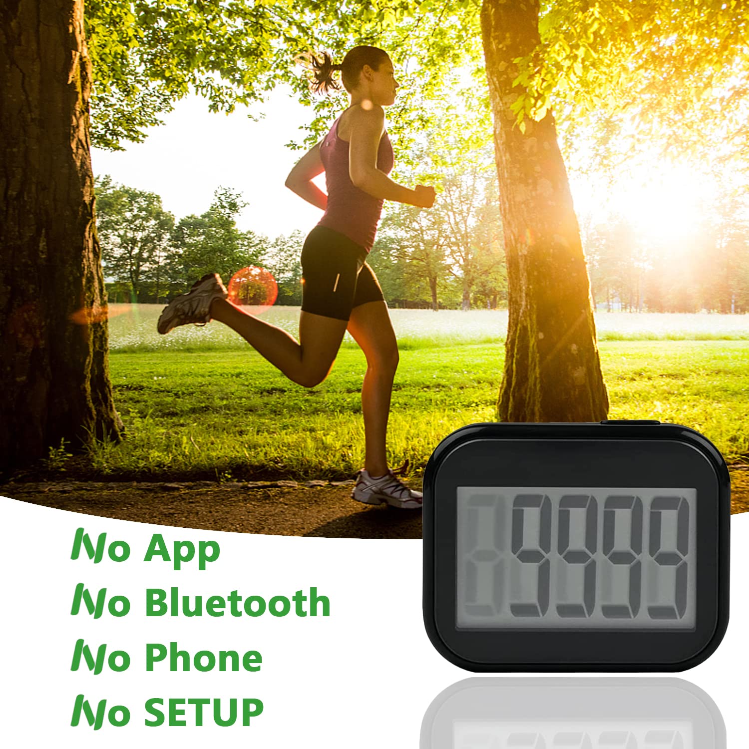 NEW Crane RUNNING Pedometer Blue with 3G Speed Sensor Step Counter Progress