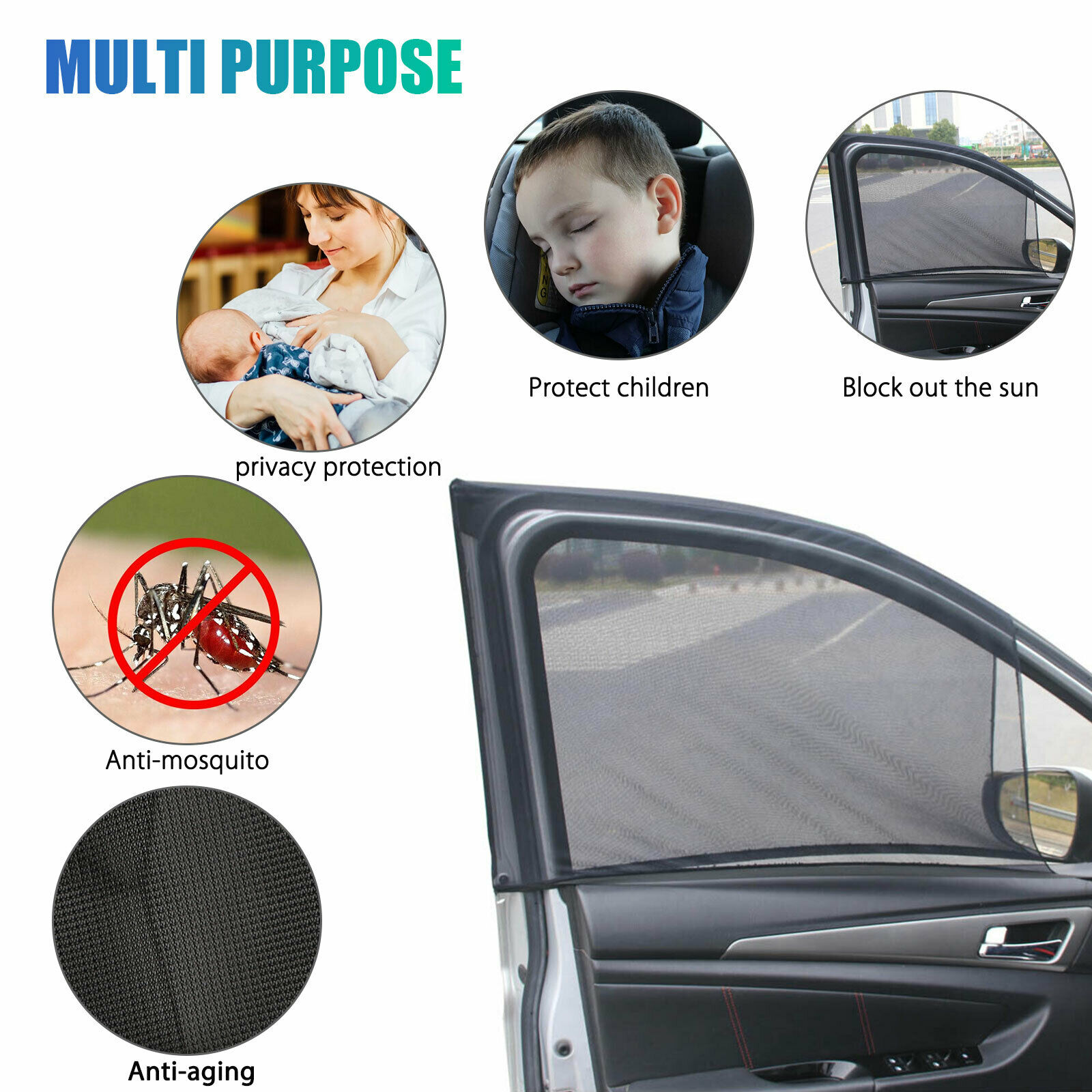 Tatuana Car Sun Shade: Magnetic, For Windows, With UV Protection - Gear Tekk