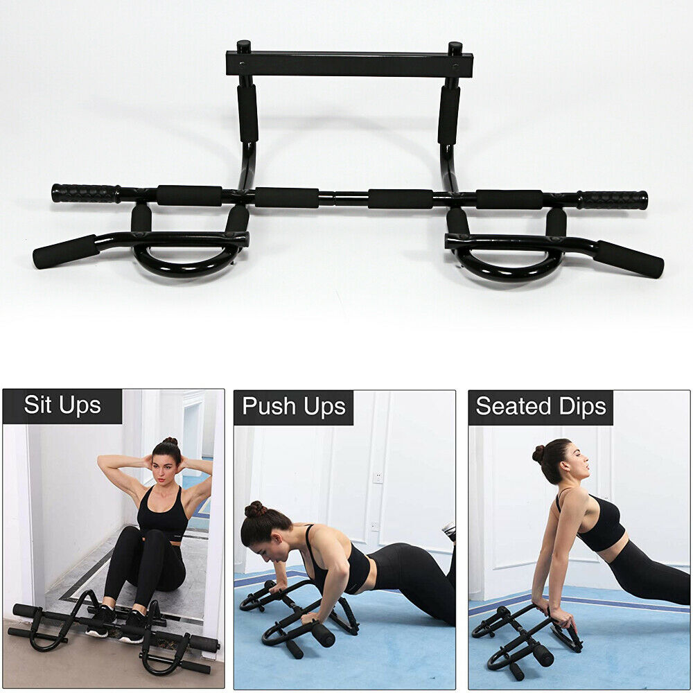 ExeBuff Multi-Purpose, Heavy-Duty Doorway Pull Up Bar for Indoor Fitness -  Gear Tekk