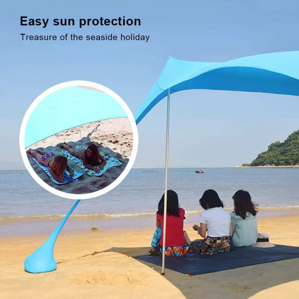 Lightweight beach clearance shade