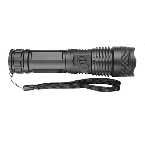 Bright LED Tactical Flashlight Waterproof Torch USB Rechargeable for Outdoors, Camping, Hunting, Fishing and Hiking.