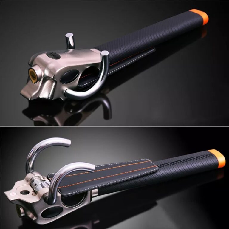 TwizTect Foldable Car Steering Wheel Lock TwoDirection Lock With