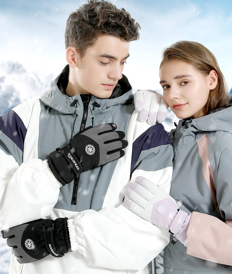 Golovejoy Guantes Esquí Cremallera Hombre, Terciopelo Polar Engrosado  Prueba Viento Pantalla Táctil Antideslizante, Deportes Aire Libre Ciclismo  Senderismo Correr - Deporte Aire Libre - Temu