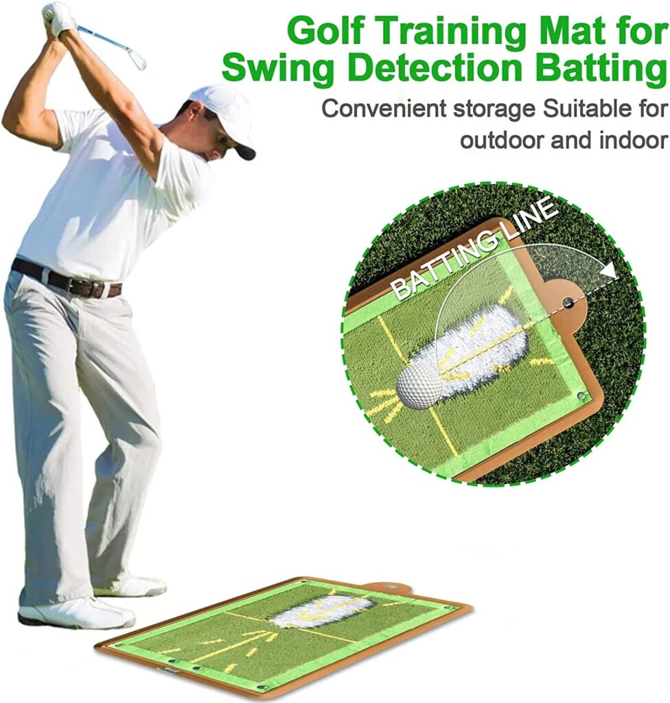 XpertSwing Golf Swing Training Mat for Swing Detection and Proper Batting Gear Tekk