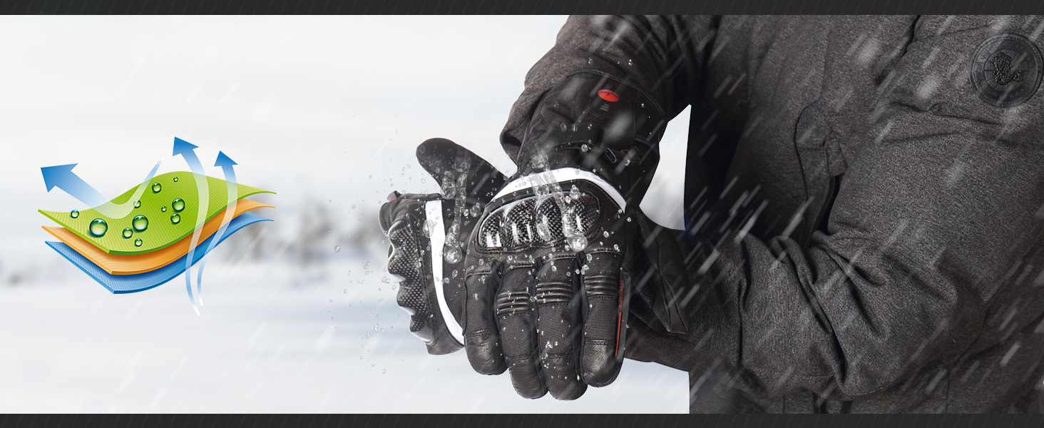 Merlin Summit Touring D3O Guantes de motocicleta calefactables - mejores  precios ▷ FC-Moto